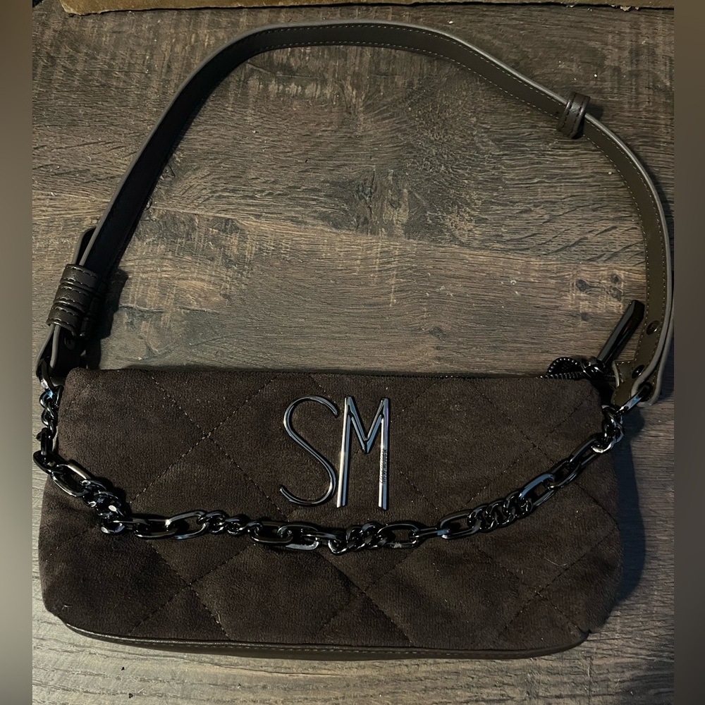 Steve Madden Quilted Tan Shoulder Bag